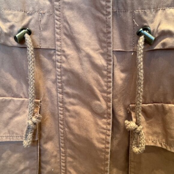 Forever 21 Camel Hooded Anorak Jacket - Women's Medium - Picture 8 of 12